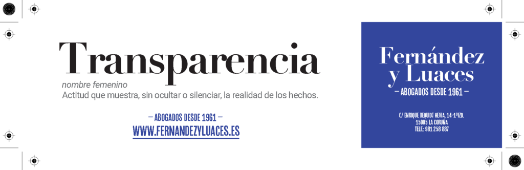 Campaña de comunicación Fernández y Luaces abogados. Creatividades de María Pereiró.