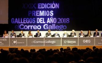 premios gallegos del año 2018 mesa presidencial en el Palacio de Congresos y Exposiciones de Galicia