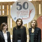 Mar Lorenzo Carmen Pomar, María Emilia Vázquez Rozas no 50 aniversario de estudios de economía e