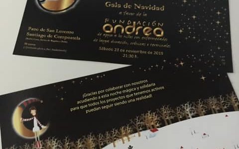 entradas de la gala de Navidad de la Fundación Andrea de Santiago