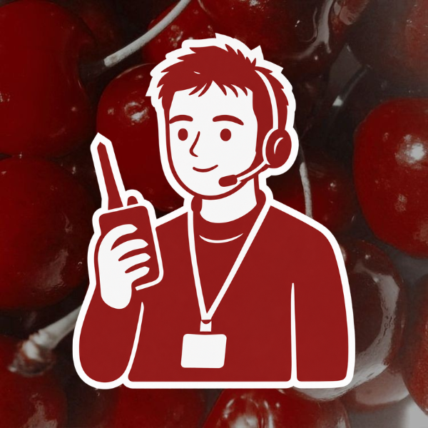 Ilustración de Juan J. Gómez con walkie y auriculares